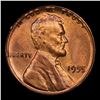Image 2 : 1955-p Lincoln Cent 1c Grades GEM Unc RB