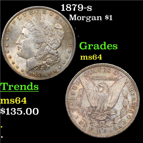 1879-s Morgan Dollar $1 Grades Choice Unc