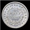 Image 3 : ***Auction Highlight*** 1840 No Drapery Seated Liberty Half Dime 1/2 10c Graded Select Unc BY USCG (