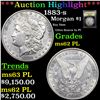 Image 1 : ***Auction Highlight*** 1883-s Morgan Dollar $1 Graded Select Unc PL BY USCG (fc)