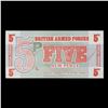 Image 2 : 1972 6th Series 2nd Issue British Armed Forces 5 New Pence Special Voucher Note P# M47 Grades Gem CU