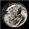 Image 2 : 1945-p Mercury Dime 10c Grades GEM+ Unc