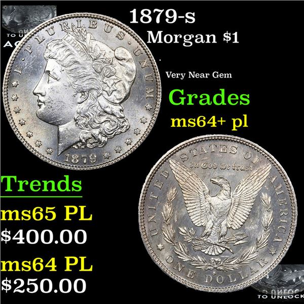 1879-s Morgan Dollar $1 Grades Choice Unc+ PL