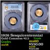 Image 1 : PCGS 1926 Sesquicentennial  Gold Commem $2 1/2 Graded au58 BY PCGS