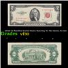 Image 1 : 1953C $2 Red Seal United States Note Key To The Series Fr-1512 Grades vf++