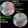 Image 1 : 1889-p Morgan Dollar $1 Grades Choice Unc