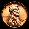 Image 2 : 1957-d Lincoln Cent 1c Grades Choice Unc RD