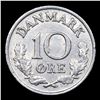 Image 3 : 1965(h) Denmark 10 Ore KM# 849.1 Grades Select Unc