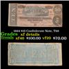 Image 1 : 1864 $10 Confederate Note, T68 Grades xf details