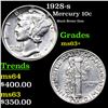 Image 1 : 1928-s Mercury Dime 10c Grades Select+ Unc