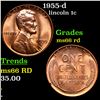 Image 1 : 1955-d Lincoln Cent 1c Grades GEM+ Unc RD