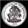 Image 2 : Proof 1974 Bahamas 25 Cents 25c Grades GEM++ Proof Deep Cameo