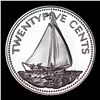 Image 3 : Proof 1974 Bahamas 25 Cents 25c Grades GEM++ Proof Deep Cameo