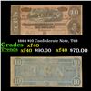 Image 1 : 1864 $10 Confederate Note, T68 Grades xf