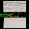 Image 1 : C.S.A Feb 17th, 1864. $40 Intrest Note Grades Select CU