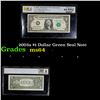 Image 1 : PCGS 2003a $1 Dollar Green Seal Note Graded ms64 By PCGS