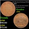 Image 1 : 1837 Merchants Exchange Hard Times Token HT-294 1c Grades vf++