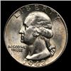 Image 2 : 1948-p Washington Quarter 25c Grades GEM+ Unc