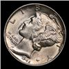 Image 2 : 1945-p Mercury Dime 10c Grades GEM+ Unc