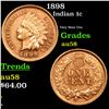 Image 1 : 1898 Indian Cent 1c Grades Choice AU/BU Slider