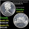 Image 1 : 1965 Small Beads, Pointed 5 Canada Dollar $1 Grades GEM Unc PL