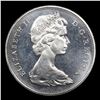 Image 2 : 1965 Small Beads, Pointed 5 Canada Dollar $1 Grades GEM Unc PL