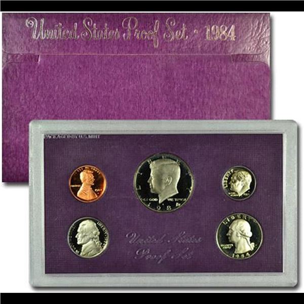 1984 United States Proof Set, 5 Coins Inside!!