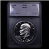 Image 2 : Proof 1972-s Silver Eisenhower Dollar $1 Graded ms69+ dmpl By SEGS