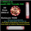 Image 1 : Shotgun Lincoln 1c roll, 2002-d 50 pcs Bank Wrapper.