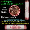 Image 1 : Shotgun Lincoln 1c roll, 2004-p 50 pcs String & Son Wrapper.