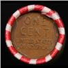 Image 3 : Mixed small cents 1c orig shotgun roll, 1938-p Lincoln Cent, Wheat Cent other end, Brinks Wrapper.