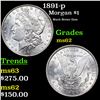 Image 1 : 1891-p Morgan Dollar $1 Grades Select Unc