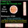 Image 1 : Shotgun Lincoln 1c roll, 1981-p 50 pcs Bank Wrapper.