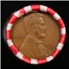 Image 2 : Mixed small cents 1c orig shotgun roll, 1918-s Lincoln Cent, Wheat Cent other end, Brinks Wrapper.