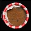 Image 3 : Mixed small cents 1c orig shotgun roll, 1943-p Lincoln Cent, Wheat Cent other end, Brinks Wrapper.