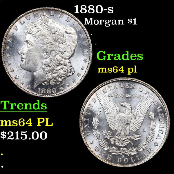 1880-s Morgan Dollar $1 Grades Choice Unc PL