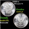 Image 1 : 1880-s Morgan Dollar $1 Grades Choice Unc PL