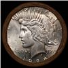 Image 2 : ***Auction Highlight*** AU/BU Slider BZ CRR Shotgun Peace $1 Roll 1925 & P Ends Virtually UNC (fc)