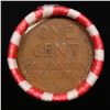 Image 3 : Mixed small cents 1c orig shotgun roll, Wheat Cent, 1906 Indian Cent other end, Brinks Wrapper.