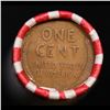 Image 3 : Mixed small cents 1c orig shotgun roll, 1914-p Lincoln Cent, Wheat Cent other end, Brinks Wrapper.