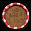 Image 3 : Mixed small cents 1c orig shotgun roll, 1919-d Lincoln Cent, Wheat Cent other end, Brinks Wrapper.