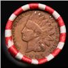 Image 3 : Mixed small cents 1c orig shotgun roll, 1913-p Wheat Cent, 1905 Indian Cent other end, Brinks Wrappe