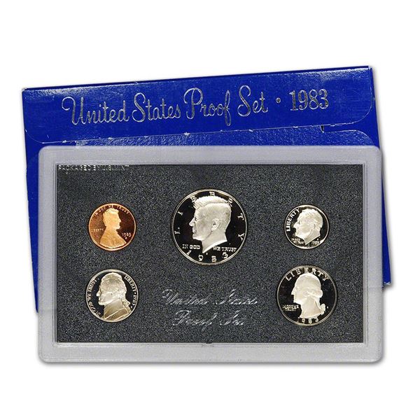 1983 United States Proof Set, 5 Coins Inside!!