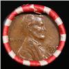 Image 2 : Mixed small cents 1c orig shotgun roll, 1950-s Lincoln Cent, Wheat Cent other end, Brinks Wrapper.