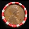 Image 2 : Mixed small cents 1c orig shotgun roll, 1929-p Lincoln Cent,Wheat Cent other end, Brinks Wrapper.