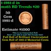 Image 1 : Shotgun Lincoln 1c roll, 1981-d 50 pcs Brandt Wrapper.
