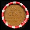 Image 3 : Mixed small cents 1c orig shotgun roll, 1917-p Lincoln Cent, Wheat Cent other end, Brinks Wrapper.