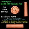 Image 1 : Shotgun Lincoln 1c roll, 1969-p 50 pcs FNB of Baltimore Wrapper.