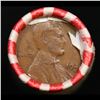 Image 2 : Mixed small cents 1c orig shotgun roll, 1924-s Lincoln Cent, Wheat Cent other end, Brinks Wrapper.