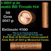 Image 1 : Shotgun Lincoln 1c roll, 2017-p 50 pcs Brandt Wrapper.